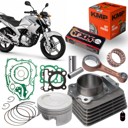 KIT KMP COMPLETO COM BIELA INJECTION POWER TXK FAZER 250/ LANDER 250/ TENERE 250