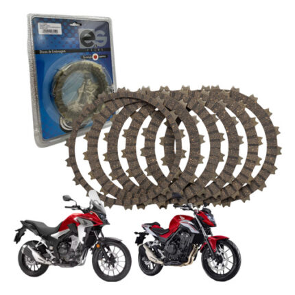 Disco De Embreagem Cb 500f Cb 500x Cbr 500r Eis Jogo 7 Pça