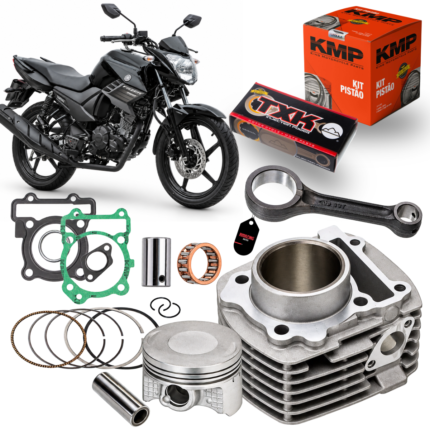 KIT CILINDRO COM BIELA  FAZER 150 /   XTZ 150 /  FACTOR 150 /  FZ15 KMP  TXK