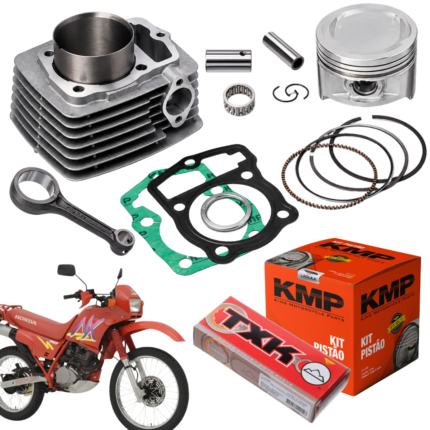 Kit Cilindro com Biela Pistão Anel CBX 200 XR 200 NX 200