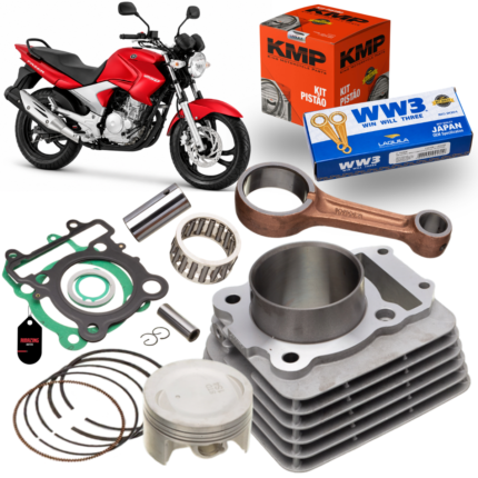 KIT CILINDRO COMPLETO COM BIELA WW3 - FAZER 250 2006/ 2013 - LANDER 250 2007/ 2018 - TENERE 250 2011/ 2018